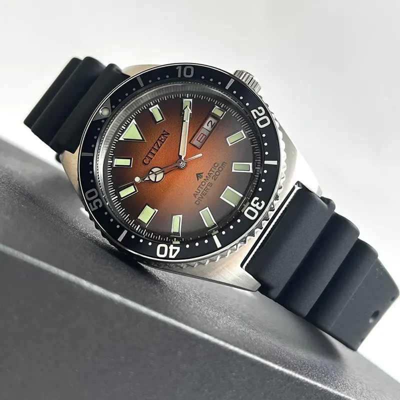 Citizen Promaster Diver's Automatic Orange Dial Men's Watch | NY0120-01Z